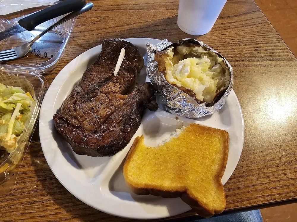 10oz Ribeye and Potatoes